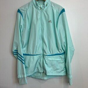 Vintage Adidas Women’s XL Blue Climaproof Full Zip Track Jacket Windbreaker Golf